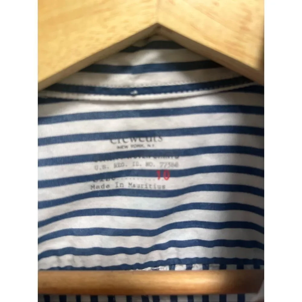 Crewcuts Boy’s striped botton down shirt size 10